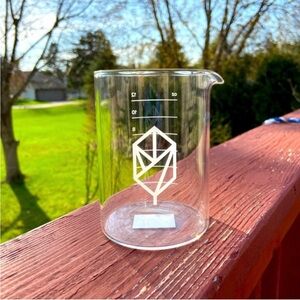 Brand New Pique Tea Glass Alchemists Beaker